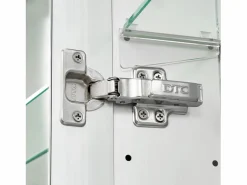 Mueble De Pared Para Baño|Armario de Pared para Baño SucceBuy Armario de Tocador con Espejo HD y LED de 3 Colores con Intensidad Variable, Enchufes y Puertos USB, 60 x 80 cm