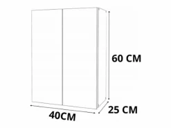 Mueble De Pared Para Baño|Armario de pared roble Sonoma 40x25x60cm - Mueble alto y columna para cuarto de baño