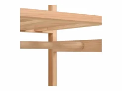 Armario de ropa de 3 niveles 110x40x170 cm ES650217^ Sale
