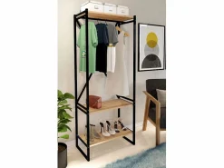 Venprodin Armario De Ropa De Metalico Con Compartimentos Gran Capacidad 160X66X34 Safir Beige Online