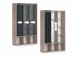 Vicco Muebles Niño|Armario de ropa para niños sonoma 105.8x38x178.1 luigi