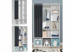 Vicco Muebles Niño|Armario de ropa para niños 105.8x38x178.1 luigi
