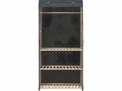 Armario de tela de 3 niveles 79x40x170 cm ES637878 Gris Discount