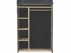 Armario de tela 110x40x170 cm ES938407 Gris