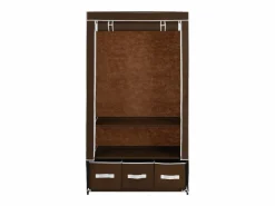 Armario de tela marrón 87x49x159 cm ES106396^ Online