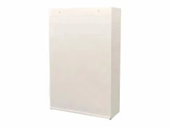 vidaxl Armario de tela y madera de pino 110x40x170 cm Blanco Hot