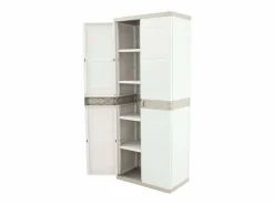 Armario De Jardín|Armario escobero Titanium ext. 2 puertas , 4 estantes 70x176x41 cm