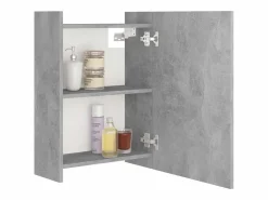 Mueble De Pared Para Baño|Armario espejo baño contrachapada hormigón 62,5x20,5x64 cm ES239742