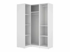 Armario esquinero Emax 3 puertas 203,5x142,4x95 cm Blanco Outlet