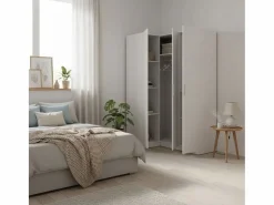 Armario esquinero Emax 3 puertas 203,5x142,4x95 cm Blanco Outlet