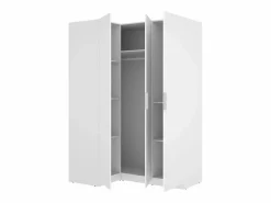 Armario esquinero Emax 3 puertas 203,5x142,4x95 cm Blanco Outlet