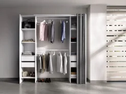 Armario extensible con cortina, ancho 110/178 cm, en color - LONAZA^Vente-unique Online
