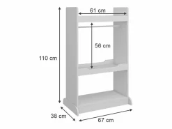 Vicco Muebles Niño|Armario infantil 67x38x110 conny