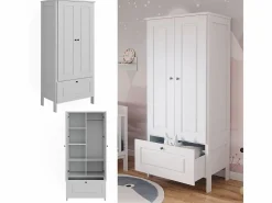 Vicco Armario infantil 83.3x53.4x187 ajaton Blanco Outlet