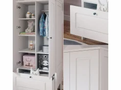 Vicco Armario infantil 83.3x53.4x187 ajaton Blanco Outlet