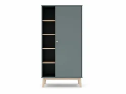 duehome Muebles Niño|Armario|Armario juvenil Misty Breeze Verde Salvia - Oak Soft
