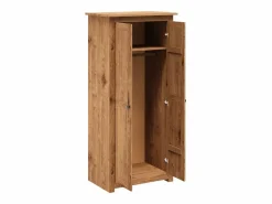vidaxl Armario madera maciza pino Panamá Range 80x50x171,5 cm Color natural claro Hot