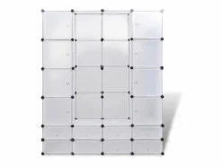 Armario modular con 18 compartimentos 37x146x180,5 cm ES593082^ Hot