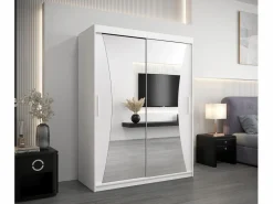 Abiks Möbel Armario|ARMARIO MONACO DE PUERTAS CORREDERAS 200/150/62 2 puertas (blanco/blanco)