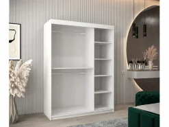 Abiks Möbel Armario|ARMARIO MONACO DE PUERTAS CORREDERAS 200/150/62 2 puertas (blanco/blanco)