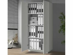 Armario multiusos Easy con 2 puertas mate 79,20x38x166 cm Blanco New