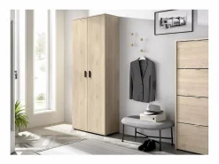 Armario multiusos en acabado Natural multiusos 2 puertas escobero 78 cm(ancho) 190 cm(altu^