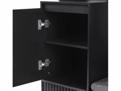 Armario con 1 puerta, 2 cajones, 4 ganchos y 1 banco 100x35x180 cm^Hauss Spole Discount