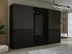 Armario: Grafito / Vidrio Antisol, 300 x 200 x 51 cm Negro Clearance