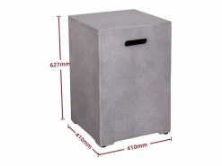 Vente-unique Brasero|Armario para bombona de gas rectangular gris para gas en MGO - SEROZA