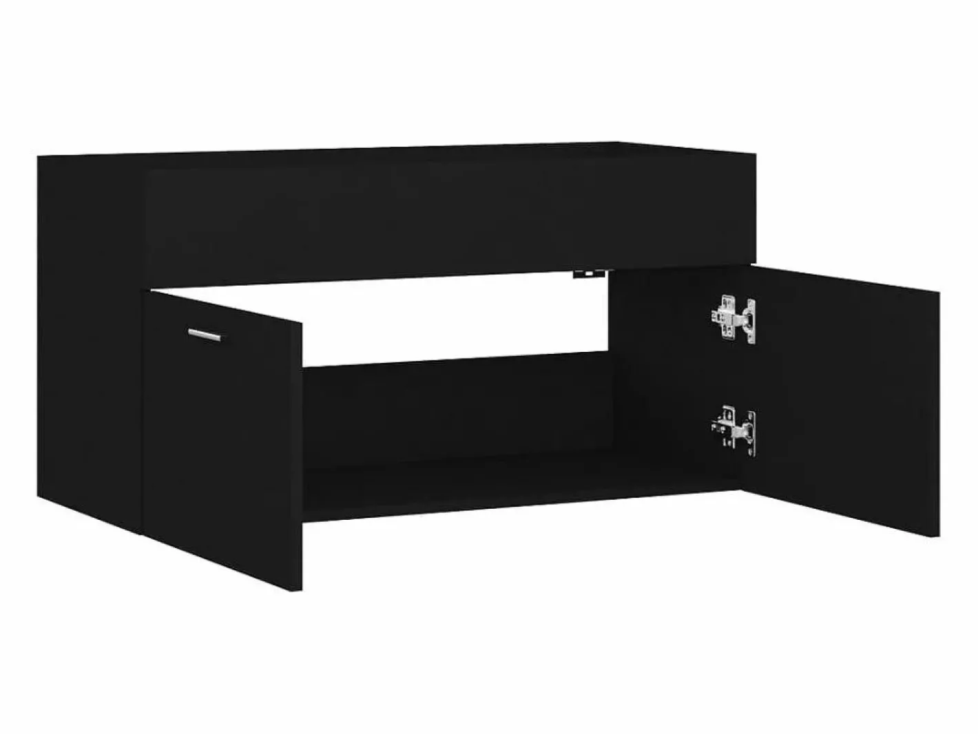vidaxl Mueble De Lavabo|Armario para lavabo madera contrachapada 90x38,5x46 cm