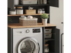 Vicco Mueble Para Lavadora|Armario para lavadora antracita/roble dorado 93.6x60.3x88.2 viktor