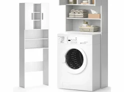 Vicco Mueble Para Lavadora|Armario para lavadora 64x25.6x190 luis