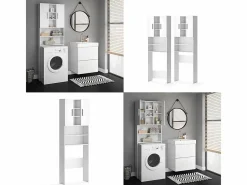 Vicco Mueble Para Lavadora|Armario para lavadora 64x25.6x190 luis