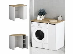 Vicco Mueble Para Lavadora|Armario para lavadora 93.5x60x88.5 lavik
