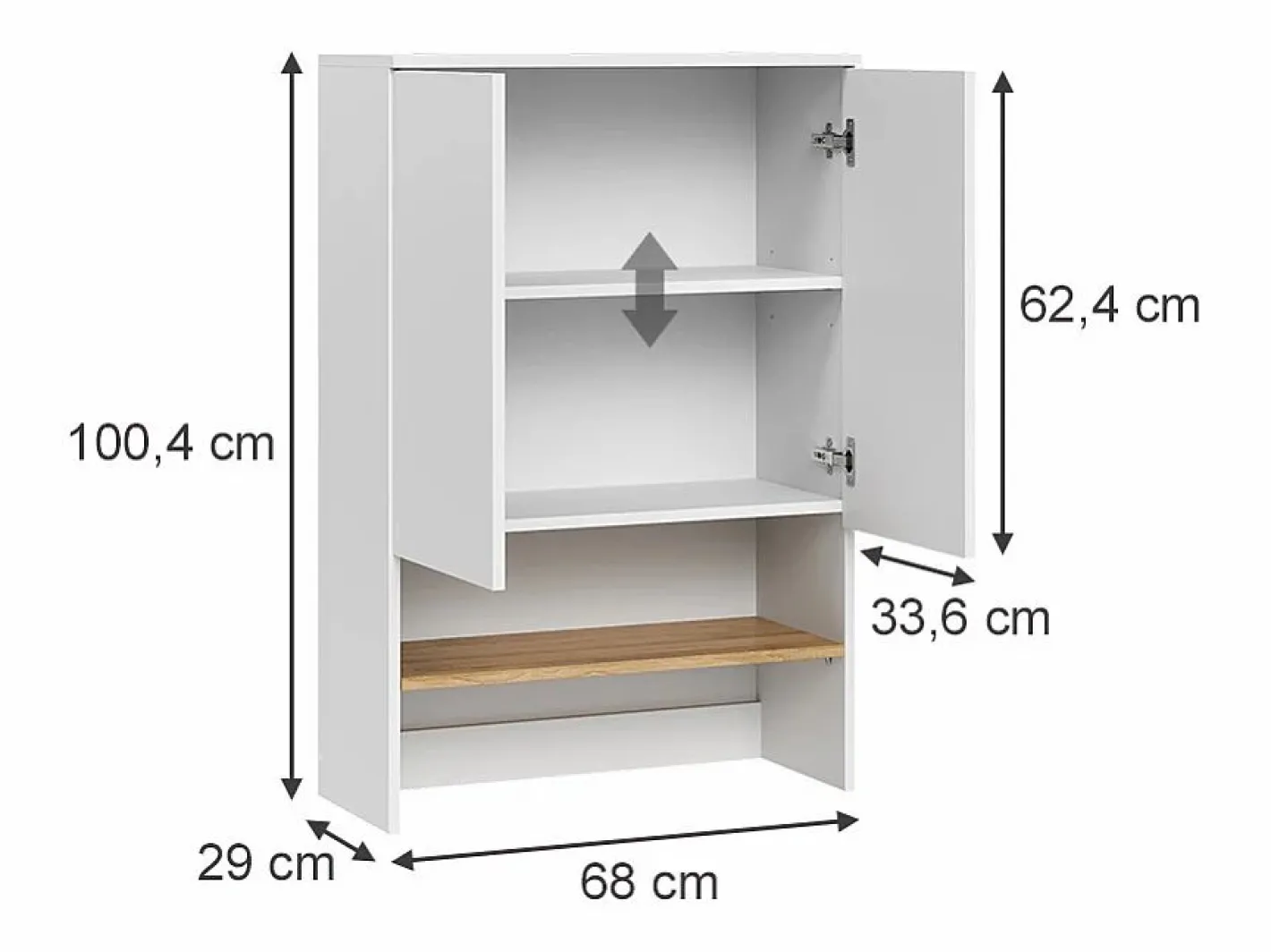 Armario para lavadora /artesano 68x29x100.4 viktor^Vicco Clearance