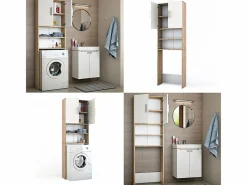 Armario para lavadora /sonoma 64x26x190^Vicco Outlet