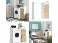 Vicco Mueble Para Lavadora|Armario para lavadora 99x33.8x98 alf