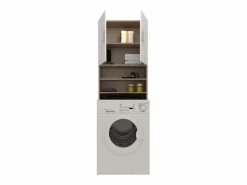 Armario para lavadora haaus Fyn, Sonoma Roble/Blanco, 65 x 27 x 190 cm^ Sale