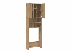 vidaxl Mueble Para Lavadora|Armario para lavadora Nemo 2 puertas + 5 compartimentos roble 190x64x25,5 cm