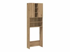 vidaxl Mueble Para Lavadora|Armario para lavadora Nemo 2 puertas + 5 compartimentos roble 190x64x25,5 cm