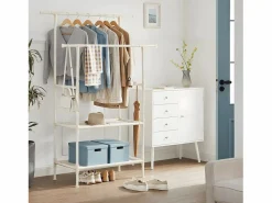 Armario para ropa con 2 barras y 2 estantes s^Calicosy Outlet