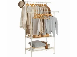 Armario para ropa con 2 barras y 2 estantes s^Calicosy Outlet