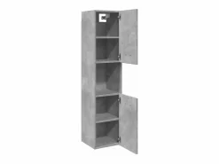 vidaxl Armario pared baño madera ingeniería hormigón 30x30x130 cm Gris Sale
