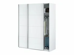 Loungitude Armario puertas correderas aglomerado 200x150x60cm Blanco