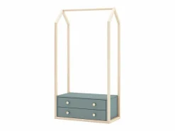 Armario ropero con 2 cajones L80 cm - Esteban^Calicosy Clearance