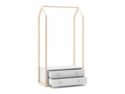 Calicosy Mueble Perchero|Armario ropero con 2 cajones L80 cm - Esteban