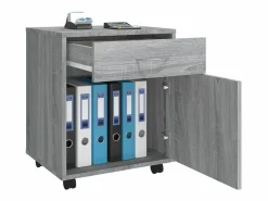 vidaxl Armario ruedas madera contrachapada Sonoma 45x38x54 cm Gris Discount