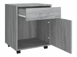 vidaxl Armario ruedas madera contrachapada Sonoma 45x38x54 cm Gris Discount
