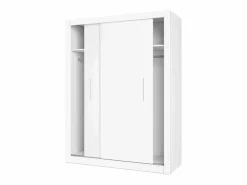 Armario Sava 2 puertas correderas mate 201x150,5x58,7 cm Blanco Best