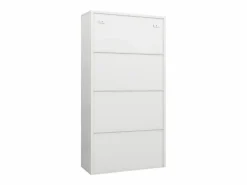 Armario Taquilla 90x40x180 cm Acero Blanco Discount